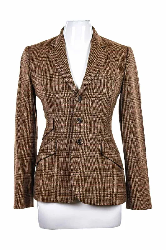 Ralph Lauren Black Label Blazer Women's Leather Blazer