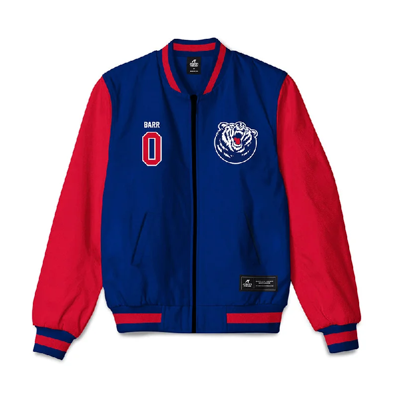 Belmont - NCAA Women's Track & Field : Anna Barr - Bomber Jacket Tiered Jacket Buttoned Jacket Zippered Jacket