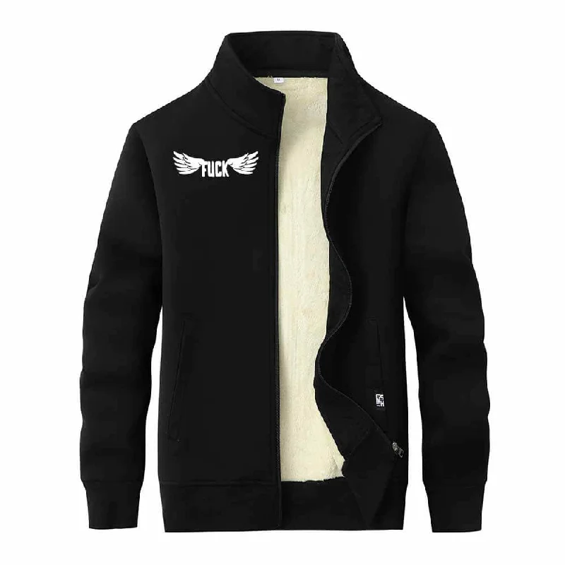 Fuck Letter With Wings Zip Fleece Sherpa Cardigan Cotton Fabric Linen Fabric Terry Fabric Fuck Letter With Wings Zip Fleece Sherpa Cardigan Cotton Fabric Linen Fabric Terry Fabric