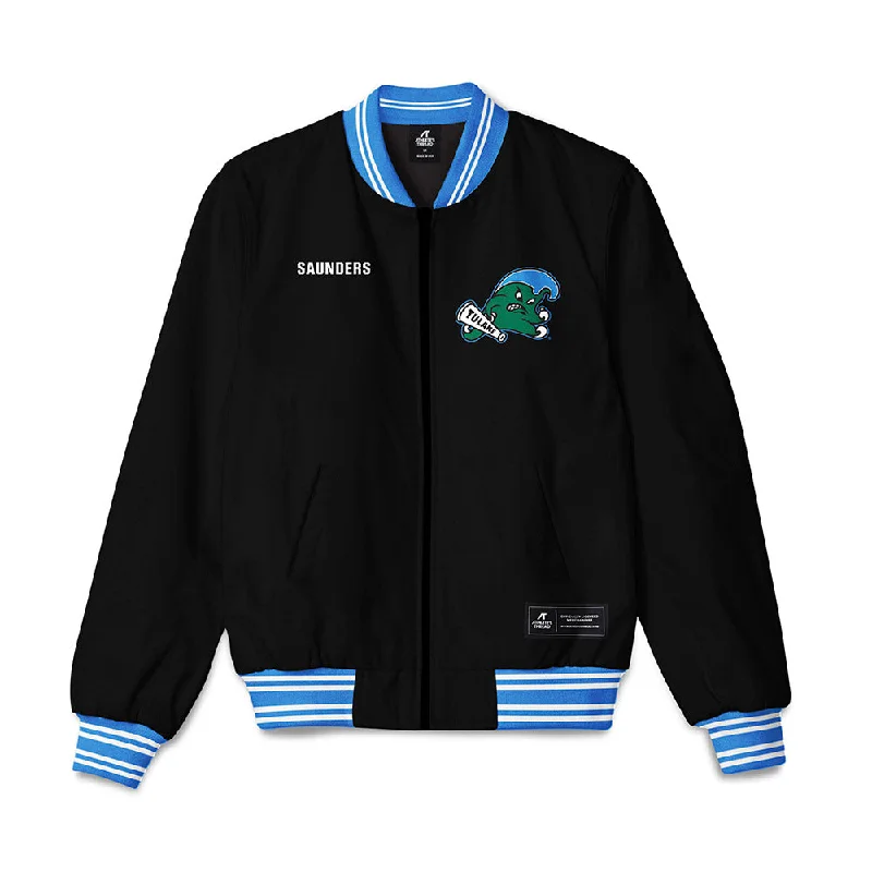 Tulane - NCAA Women's Track & Field : Ali Saunders - Bomber Jacket Embroidered Jacket Appliqued Jacket Beaded Jacket