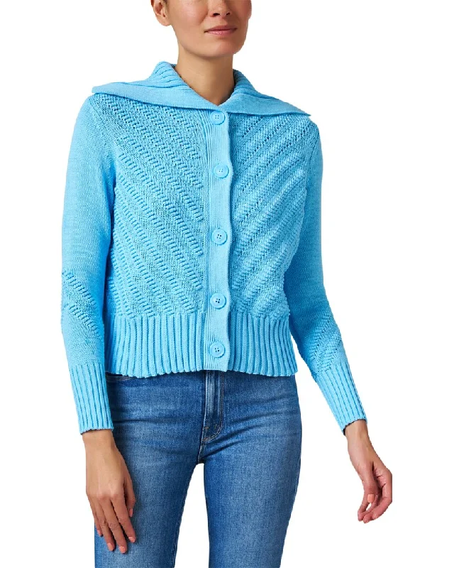 Kinross Diagonal Knit Cardigan Satin Fabric Silk Fabric Chiffon Fabric