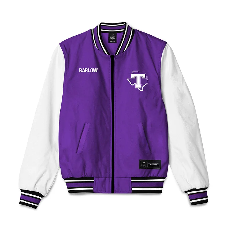 Tarleton State - NCAA Women's Track & Field : Nyla Barlow - Bomber Jacket Ribbed Jacket Pleated Jacket Ruffled Jacket