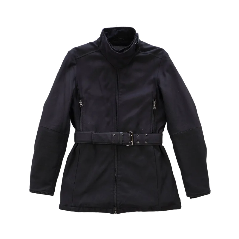 Prada Fitted Jacket - Women's 42 Faux Fur Jacket Real Fur Jacket Shearling Jacket