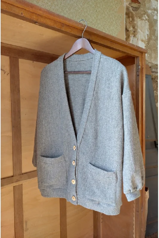 Ready to Sew Jamie Cardigan Handmade Hand-knitted Hand-woven