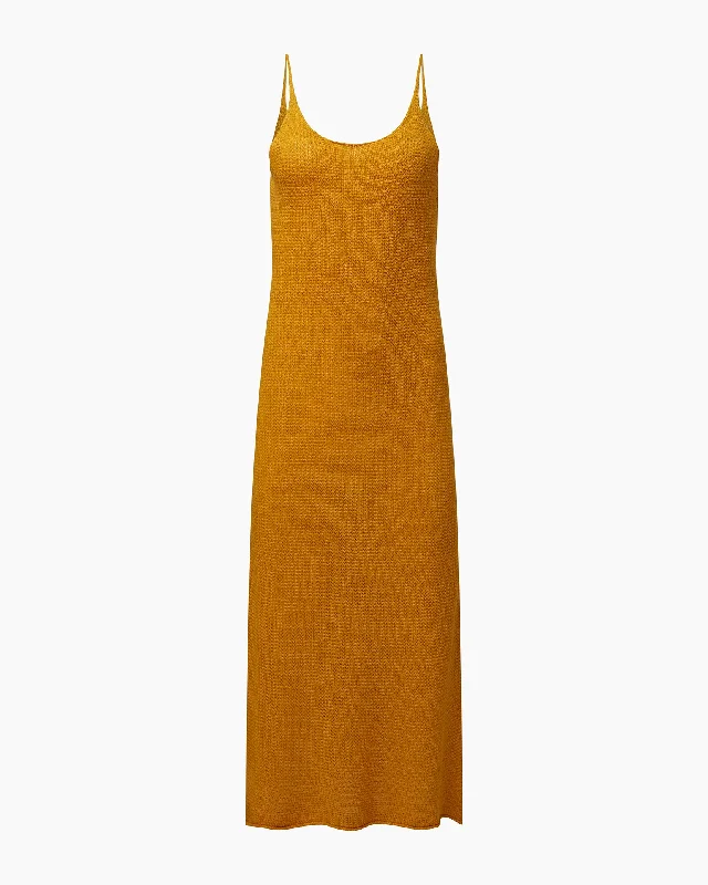 Textured Linen Sweater Scoop Maxi Dress Sweater Knitwear Pullover
