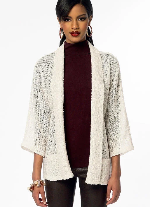 McCalls Cardigans M6802 Stylish Fashionable Trendy