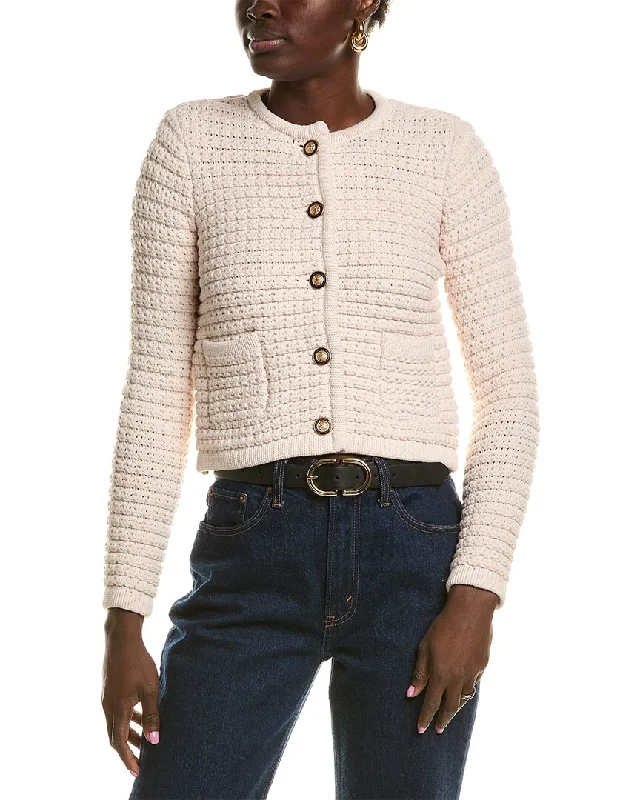 Walter Baker Janis Cardigan Chenille Blend Fleece Blend Nylon Blend