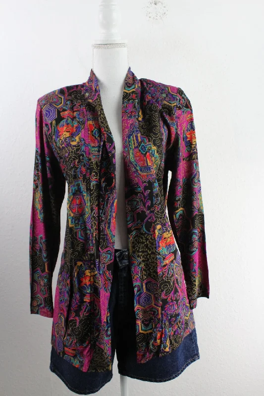 Vintage Michael K. Company Blazer (S) Women's Navy Jacket