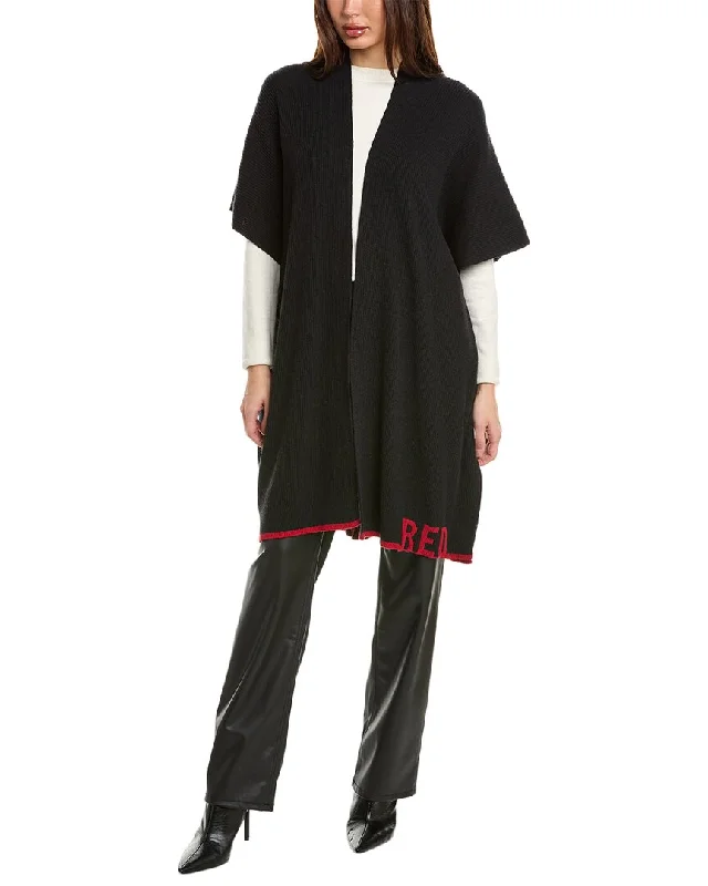 Red Valentino Wool-Blend Cardigan Solid Print Embellished