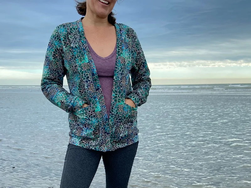Waves & Wild Women's Salt Air Cardigan Knit Fabric Woven Fabric Fleece Fabric