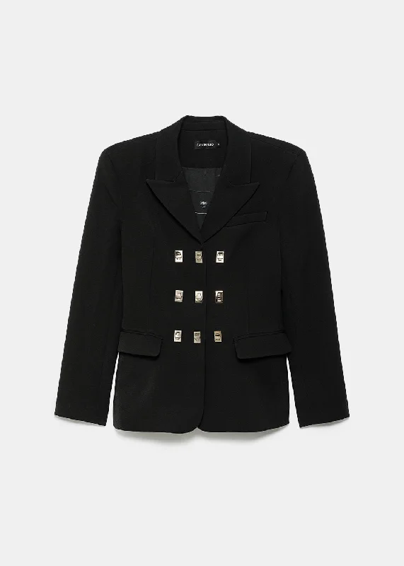 Black Nine Twist-Locks Blazer Women's Fashion Blazer