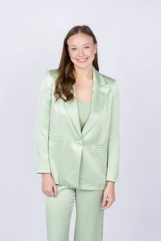 Alice + Olivia Denny BF Blazer Green Tea Women's Pencil Blazer