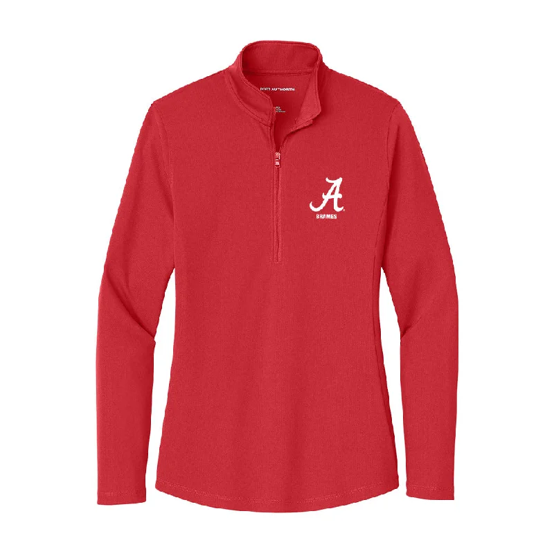 Alabama - NCAA Women's Rowing : Jenna Marie Brames - Women's Lightweight Quarter Zip Jacket V-Neck Jacket Boat Neck Jacket Square Neck Jacket