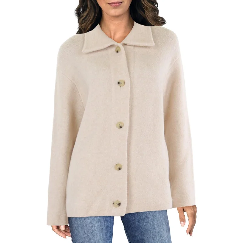 Womens Collar Long Sleeve Cardigan Sweater Nylon Fabric Polyester Fabric Spandex Fabric Womens Collar Long Sleeve Cardigan Sweater Nylon Fabric Polyester Fabric Spandex Fabric