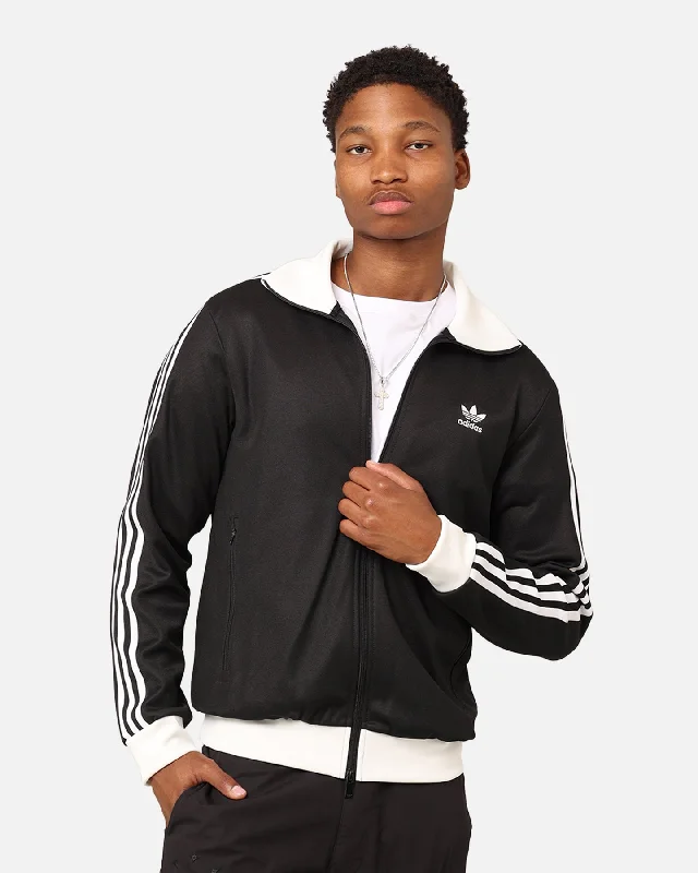 Adidas Adicolour Classics Beckenbauer Track Jacket Black/White Ribbed Jacket Pleated Jacket Ruffled Jacket