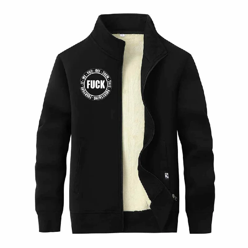 Fuck Circle Letter Print Zip Fleece Sherpa Cardigan Chenille Blend Fleece Blend Nylon Blend Fuck Circle Letter Print Zip Fleece Sherpa Cardigan Chenille Blend Fleece Blend Nylon Blend