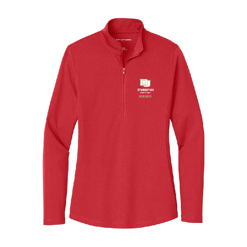 DU - NCAA Women's Gymnastics : Ava Mabanta - Women's Lightweight Quarter Zip Jacket Fitted Jacket Loose Jacket Oversized Jacket DU - NCAA Women's Gymnastics : Ava Mabanta - Women's Lightweight Quarter Zip Jacket Fitted Jacket Loose Jacket Oversized Jacket