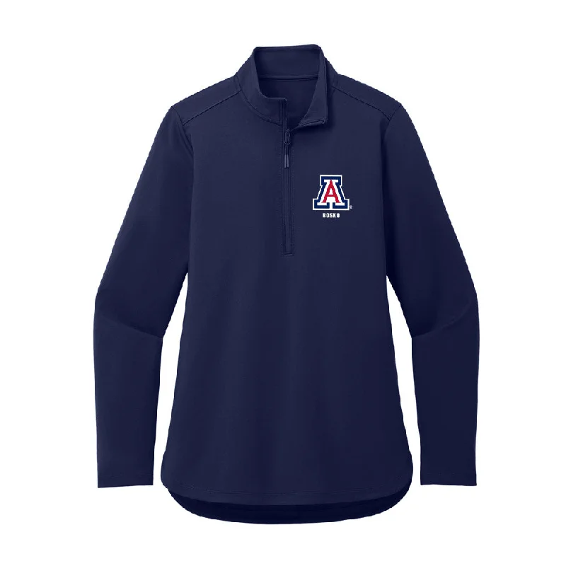 Arizona - NCAA Women's Track & Field : Jenica Bosko - Women's Premium Quarter Zip Jacket Welt Pockets Slit Pockets Flap Pockets