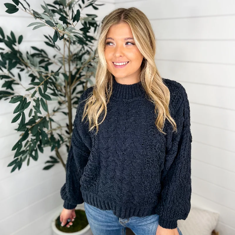 POL Embracing Change Knit Long Sleeve Sweater Top -3 colors! Striped Floral Plaid