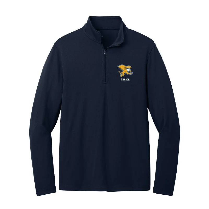 Canisius - NCAA Women's Rowing : Brooke Urmson - Lightweight Quarter Zip Jacket Wool Fabric Cashmere Fabric Tweed Fabric