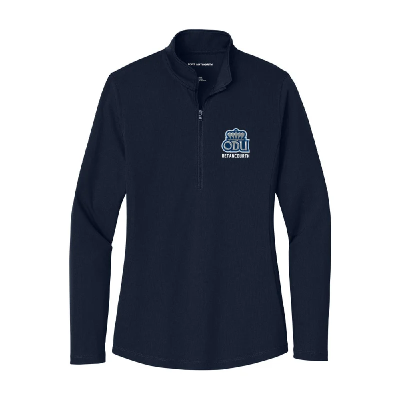 Old Dominion - NCAA Women's Rowing : Ivana Betancourth - Women's Lightweight Quarter Zip Jacket Denim Jacket Leather Jacket Suede Jacket