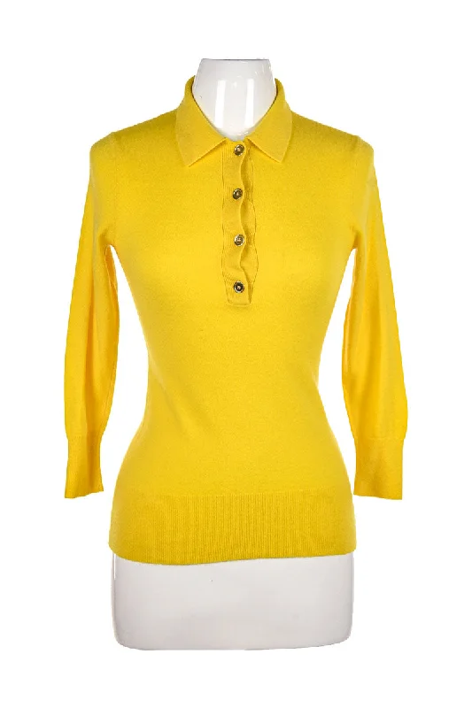 Yelllow Collard Blazer Winter Women's Blazer