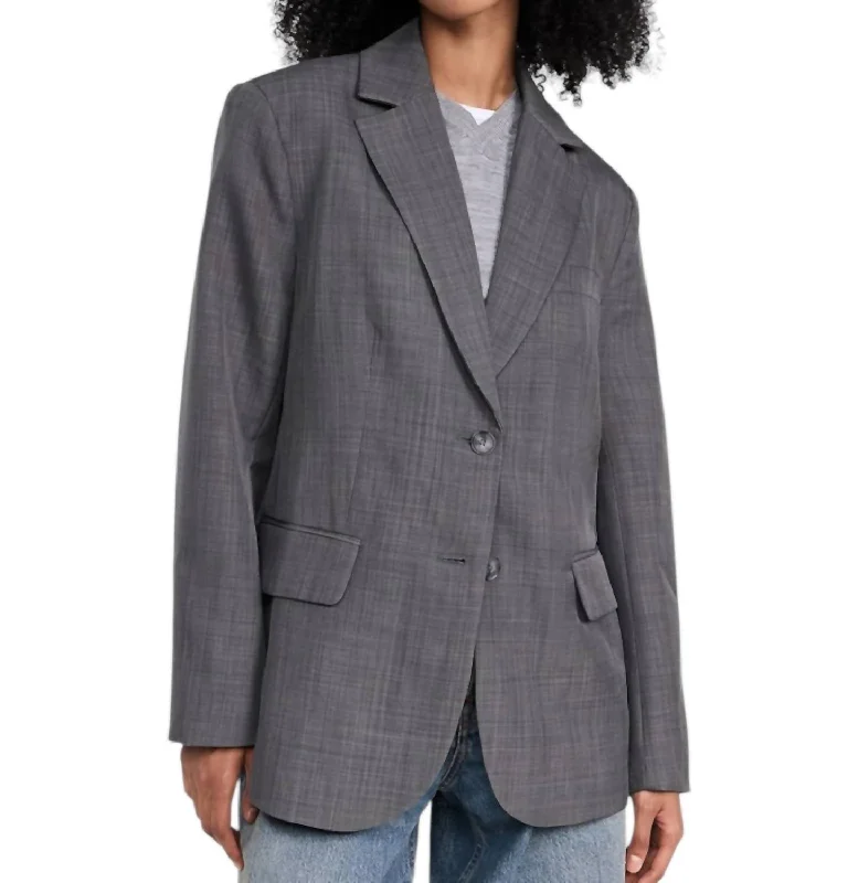 Isadora Blazer In Charcoal Women's Classic Suit