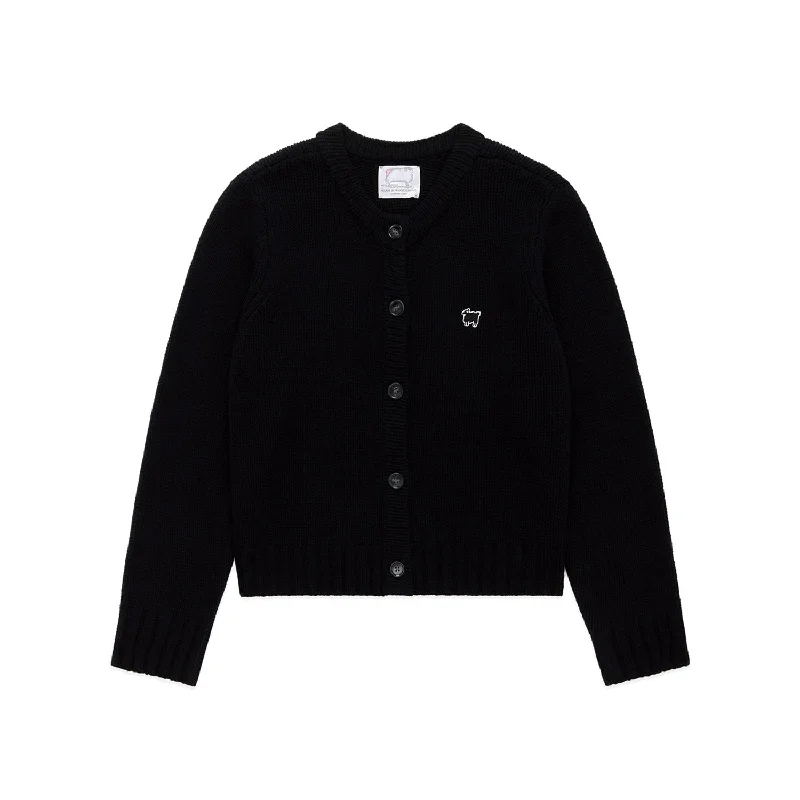 Women's Cashmere Sheep Cardigan Black Jersey Fabric Tulle Fabric Batik Fabric