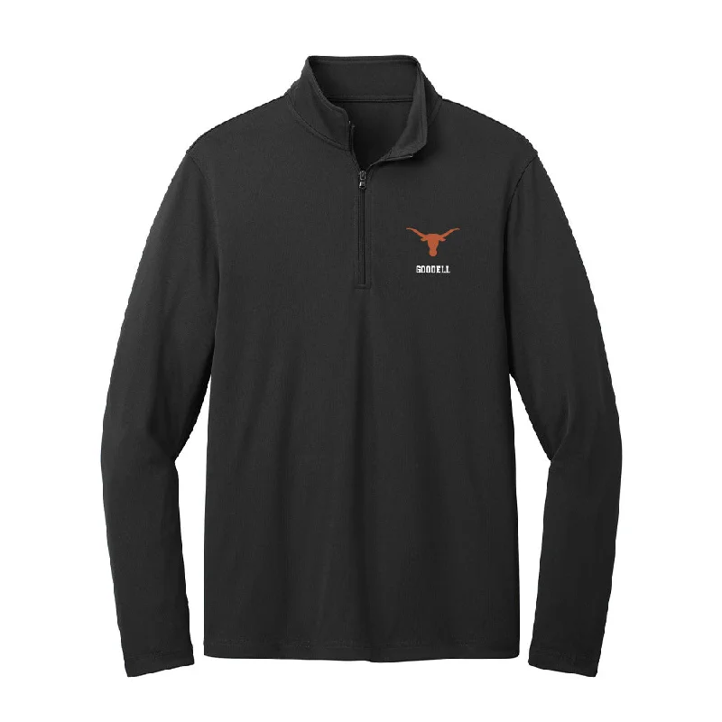 Texas - NCAA Women's Rowing : Grace Goodell - Lightweight Quarter Zip Jacket Zippered Front Buttoned Front Snap Front