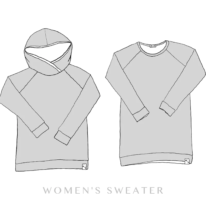Ladies' Original Sweater {2 styles} Cashmere Blend Cotton Blend Poly Blend
