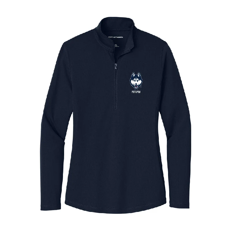 UConn - NCAA Women's Rowing : Daria Potapov - Women's Lightweight Quarter Zip Jacket Chenille Jacket Brocade Jacket Lace Jacket UConn - NCAA Women's Rowing : Daria Potapov - Women's Lightweight Quarter Zip Jacket Chenille Jacket Brocade Jacket Lace Jacket