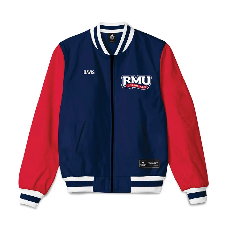 Robert Morris - NCAA Women's Rowing : Lily Davis - Bomber Jacket Striped Jacket Polka Dot Jacket Floral Jacket