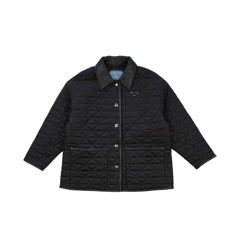 Prada Quilted Jacket - Women's 36 Satin Jacket Silk Jacket Chiffon Jacket