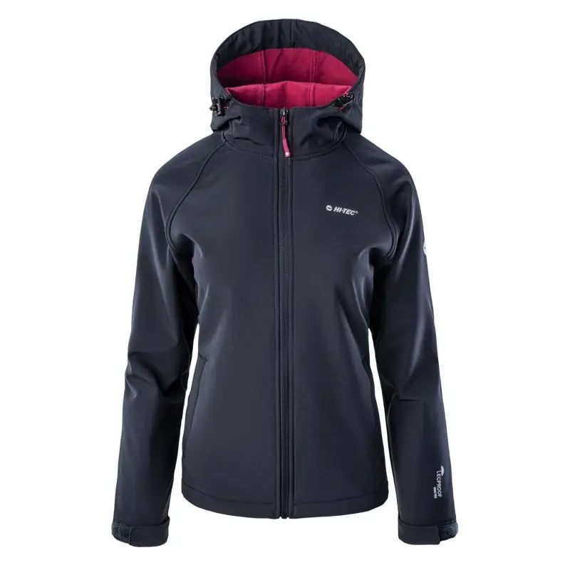 Hi-Tec Women's Narmo Softshell Jacket Navy with Water Resistance 8000mm and Microfleece Lining Insulated Jacket Fitted Jacket Loose Jacket