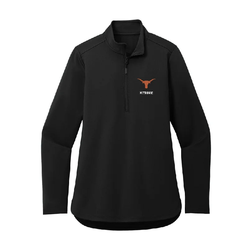 Texas - NCAA Women's Rowing : Melissa Mitrovic - Women's Premium Quarter Zip Jacket Wool Jacket Cashmere Jacket Tweed Jacket