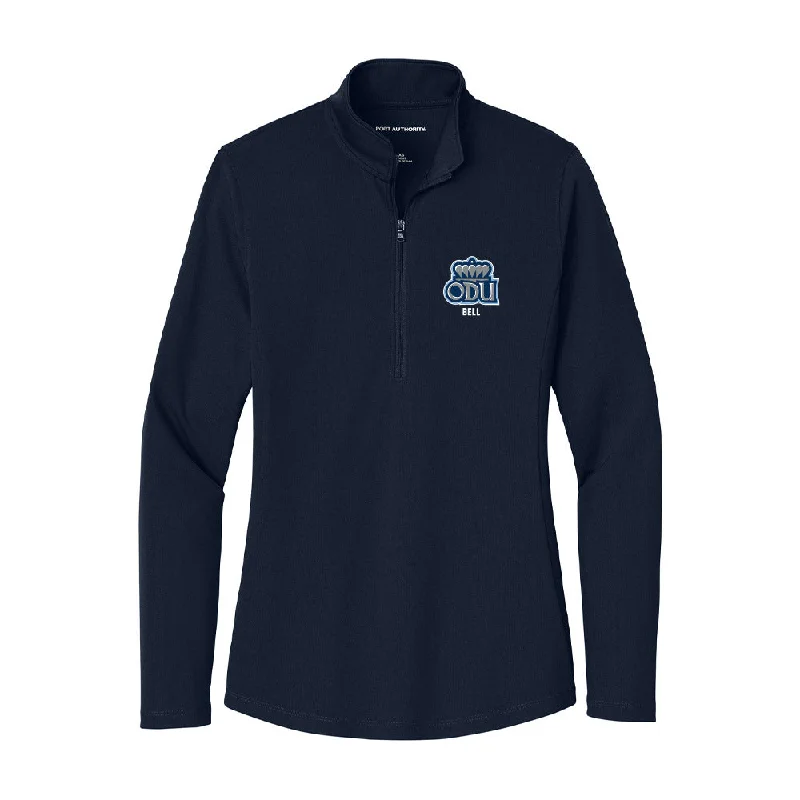 Old Dominion - NCAA Women's Rowing : Sophie Bell - Women's Lightweight Quarter Zip Jacket Faux Fur Fabric Real Fur Fabric Shearling Fabric Old Dominion - NCAA Women's Rowing : Sophie Bell - Women's Lightweight Quarter Zip Jacket Faux Fur Fabric Real Fur Fabric Shearling Fabric
