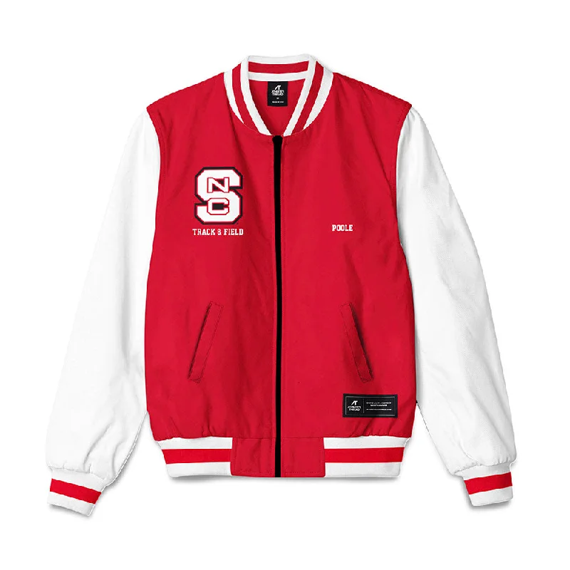 NC State - NCAA Women's Track & Field : Nia Poole - Bomber Jacket Knit Jacket Woven Jacket Fleece Jacket
