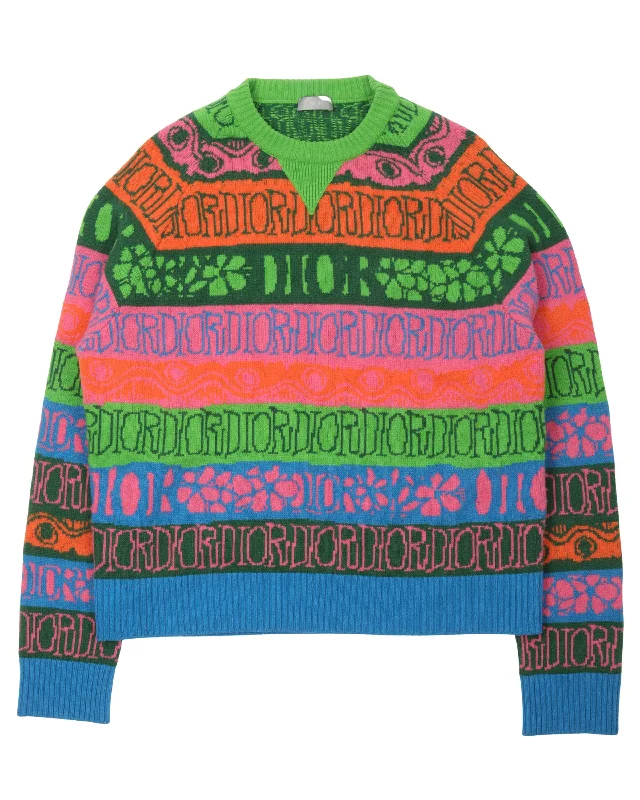 Shawn Stussy Sweater Denim Fabric Leather Fabric Suede Fabric