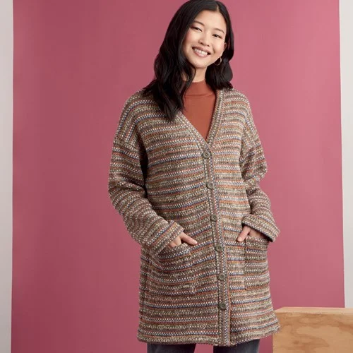 Simplicity Knit Cardigans S9373 Embroidered Appliqued Beaded
