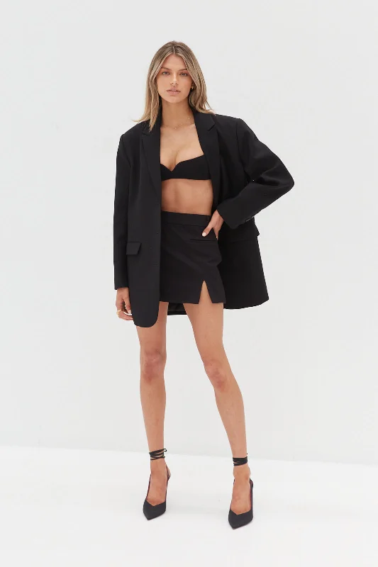 Mens Blazer - Black Women's Custom Suit