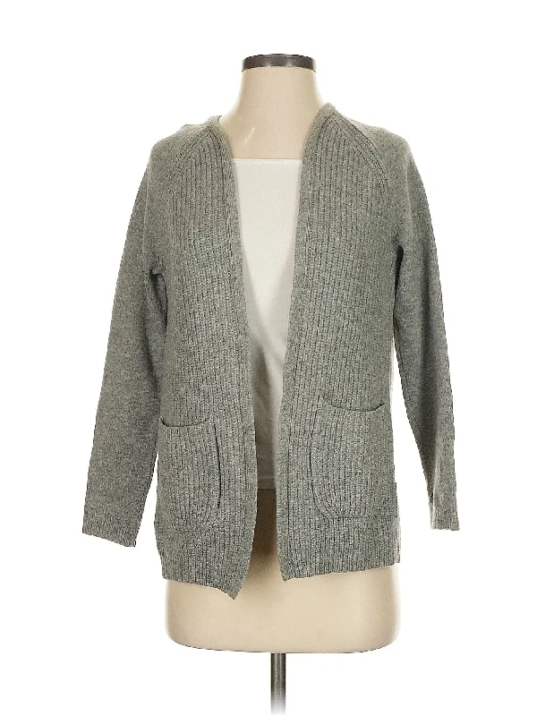 Wool Cardigan Zippered Front Buttoned Front Snap Front