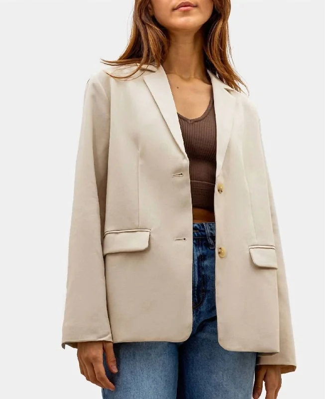 Maude Blazer In Natural Winter Women's Blazer