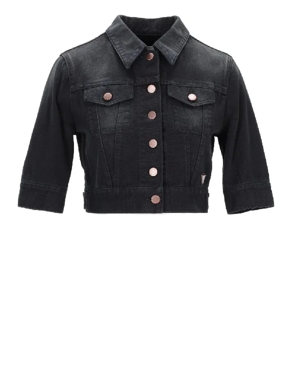 cropped denim jacket Satin Fabric Silk Fabric Chiffon Fabric