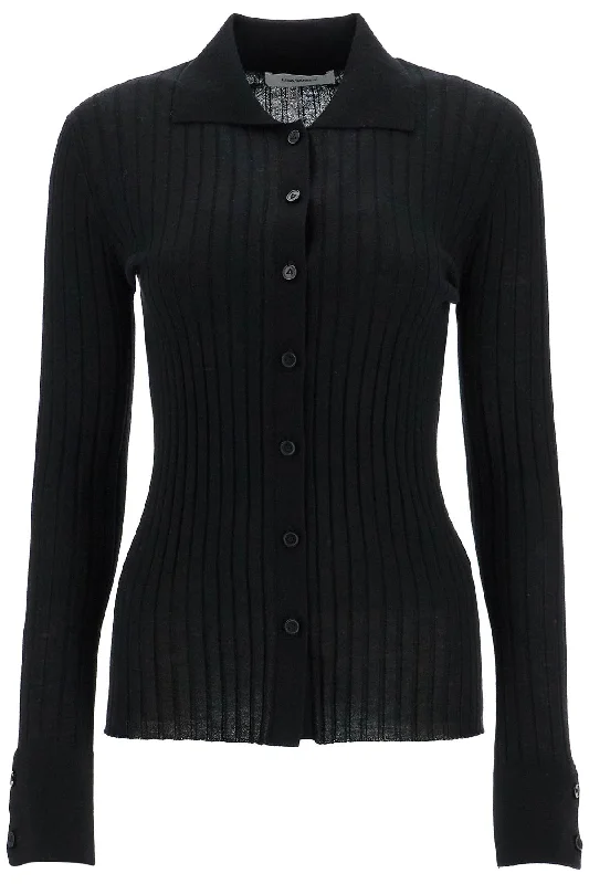 cashmere aria cardigan 2023213 BLACK Fleece Cardigan Nylon Polyester
