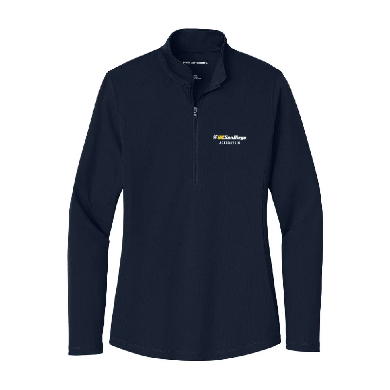 UCSD - NCAA Women's Rowing : Sae Ackerstein - Women's Lightweight Quarter Zip Jacket Collared Jacket Crew Neck Jacket Turtle Neck Jacket