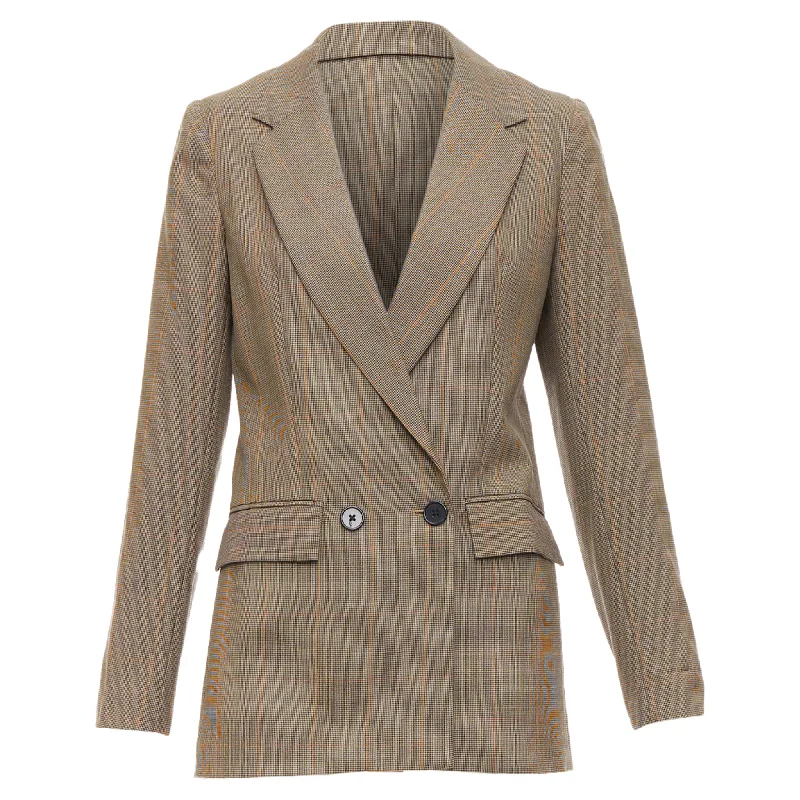 Reformation Eco Friendly Surplus Fabric Checkered Blazer Women's Classic Suit