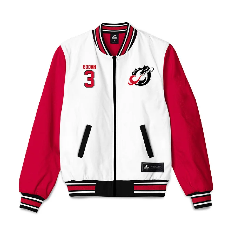 MSUM - NCAA Women's Track & Field : Victory Godah - Bomber Jacket Herringbone Jacket Checkered Jacket Solid Jacket