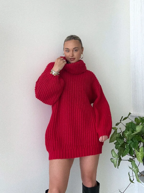 Twin Flame Sweater Dress Ribbed Striped Patterned