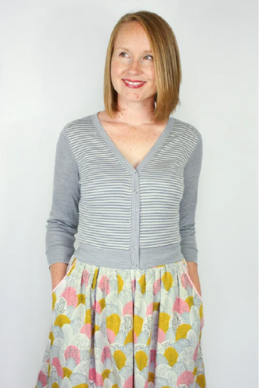 Jennifer Lauren Handmade Juniper Cardigan Stretchy Elastic Breathable