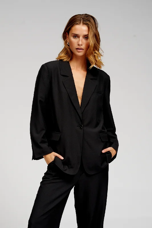 Oversized Blazer - Sort Women's Fashion Blazer